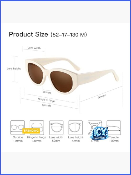 Polarized Cat Eye Sunglasses with UV400 Protection main image 6